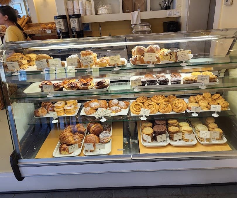A bakery display case, representing an independent small business